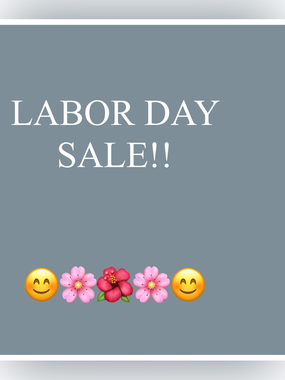 LABOR DAY SALE!